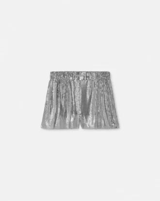 Shorts aus Metallgewebe