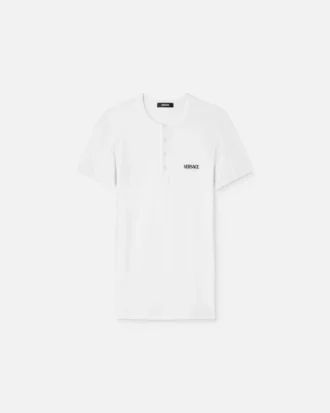 T-Shirt aus gerippter Baumwolle