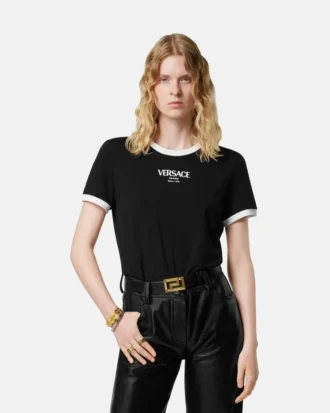 T-Shirt aus Stretch-Viskose-Jersey