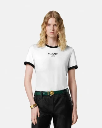 T-Shirt aus Stretch-Viskose-Jersey