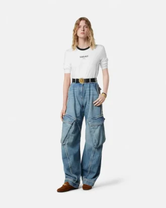 T-Shirt aus Stretch-Viskose-Jersey