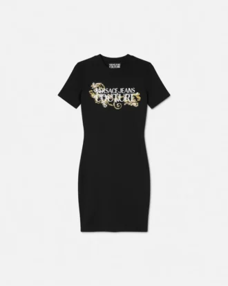 T-Shirt-Kleid „Crystal Outline Barocco”