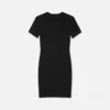 T-Shirt-Kleid mit Kristall-Logo