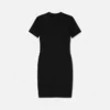 T-Shirt-Kleid mit V-Emblem