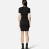 T-Shirt-Kleid mit V-Emblem
