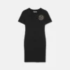 T-Shirt-Kleid mit V-Emblem-Logo