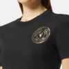 T-Shirt-Kleid mit V-Emblem-Logo
