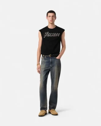 T-Shirt mit Animalier-Logo