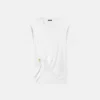 T-Shirt mit drapiertem Sicherheitsnadel-Detail