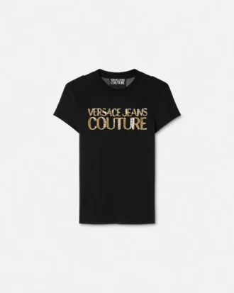 T-Shirt mit Kristall-Institutional-Logo