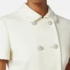 Taillierte Jacke aus doppeltem Wollkrepp
