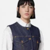 Taillierte Jeansweste