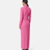 Tailliertes Maxikleid im Hemdstil