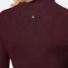 Tailliertes Oberteil aus Merinowolle mit Rippstrick