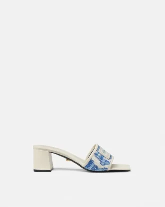 Theia Raffia Pantoletten 55 mm