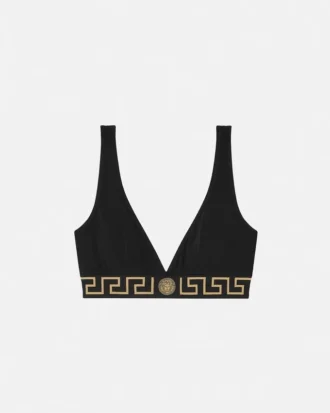 Triangel-Bralette aus Baumwolljersey