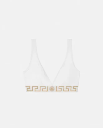 Triangel-Bralette aus Baumwolljersey