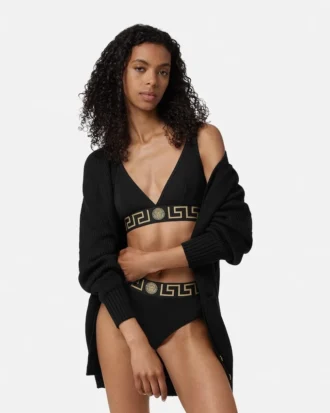 Triangel-Bralette aus Baumwolljersey