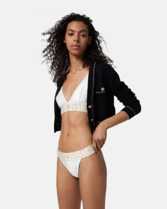 Triangel-Bralette aus Baumwolljersey