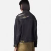 Truckerjacke aus Metall-Mesh-Denim