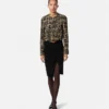 Tweed-Strickjacke