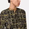 Tweed-Strickjacke