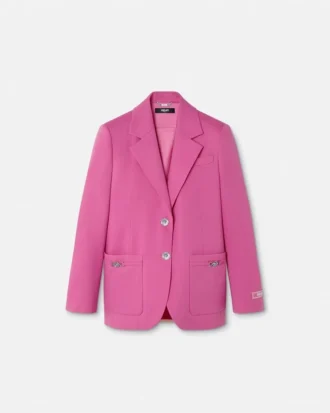 Underwater Barocco Boxy Blazer aus Wolle