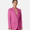 Underwater Barocco Boxy Blazer aus Wolle