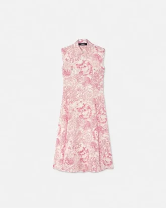 Underwater Barocco Flowy Midi-Hemdkleid