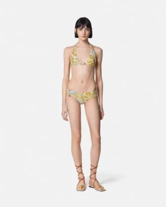 Underwater Barocco Metallic Bikini-Höschen