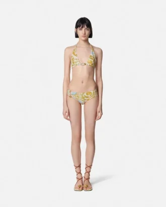 Underwater Barocco Metallic Bikini-Oberteil