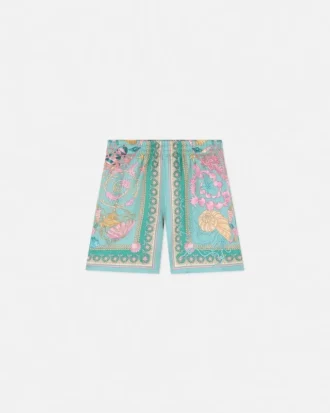 Underwater Barocco Silk Shorts für Kinder