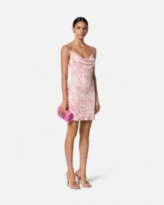 Underwater Barocco Slip-Minikleid