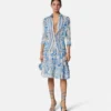 Unterwasser-Barocco-Crêpe-Hemdbluse
