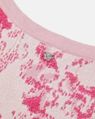 Unterwasser-Barocco-Mini-Kleid in A-Linie aus Strick