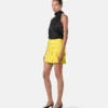 V Allover Jacquard Seiden-Lavallière-Top
