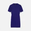 V-Ausschnitt-Midikleid aus Jacquard-Strick