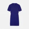 V-Ausschnitt-Midikleid aus Jacquard-Strick