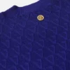 V-Ausschnitt-Midikleid aus Jacquard-Strick