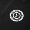 V-Emblem-Polohemd mit Reißverschluss