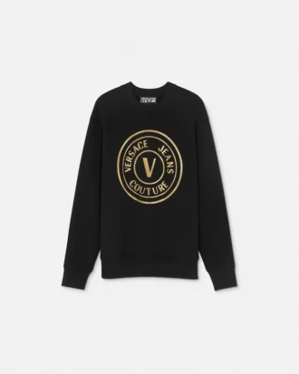 V-Emblem Sweatshirt in Relaxed Fit
