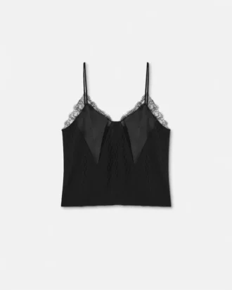 V-förmiger Seiden-Slip-Camisole