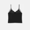 V-förmiger Seiden-Slip-Camisole
