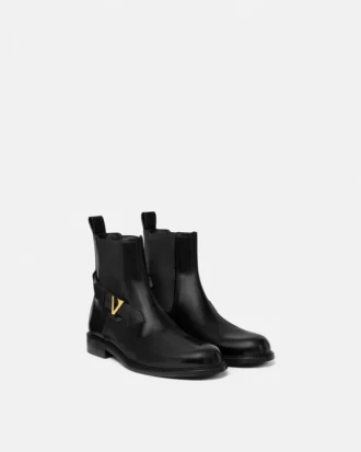 V Leder-Chelsea-Stiefel