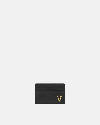 V Leder-Kartenetui