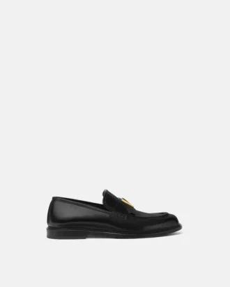 V Leder-Loafer