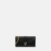 V Lederbrieftasche mit Kette
