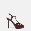 V Ledersandalen 120 mm