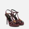 V Ledersandalen 120 mm