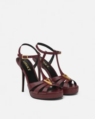 V Ledersandalen 120 mm